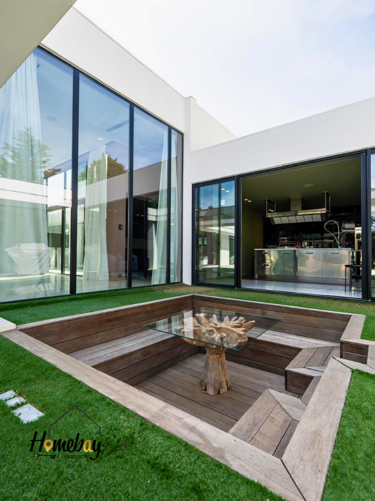 exterieur moderne villa a la location mougins
